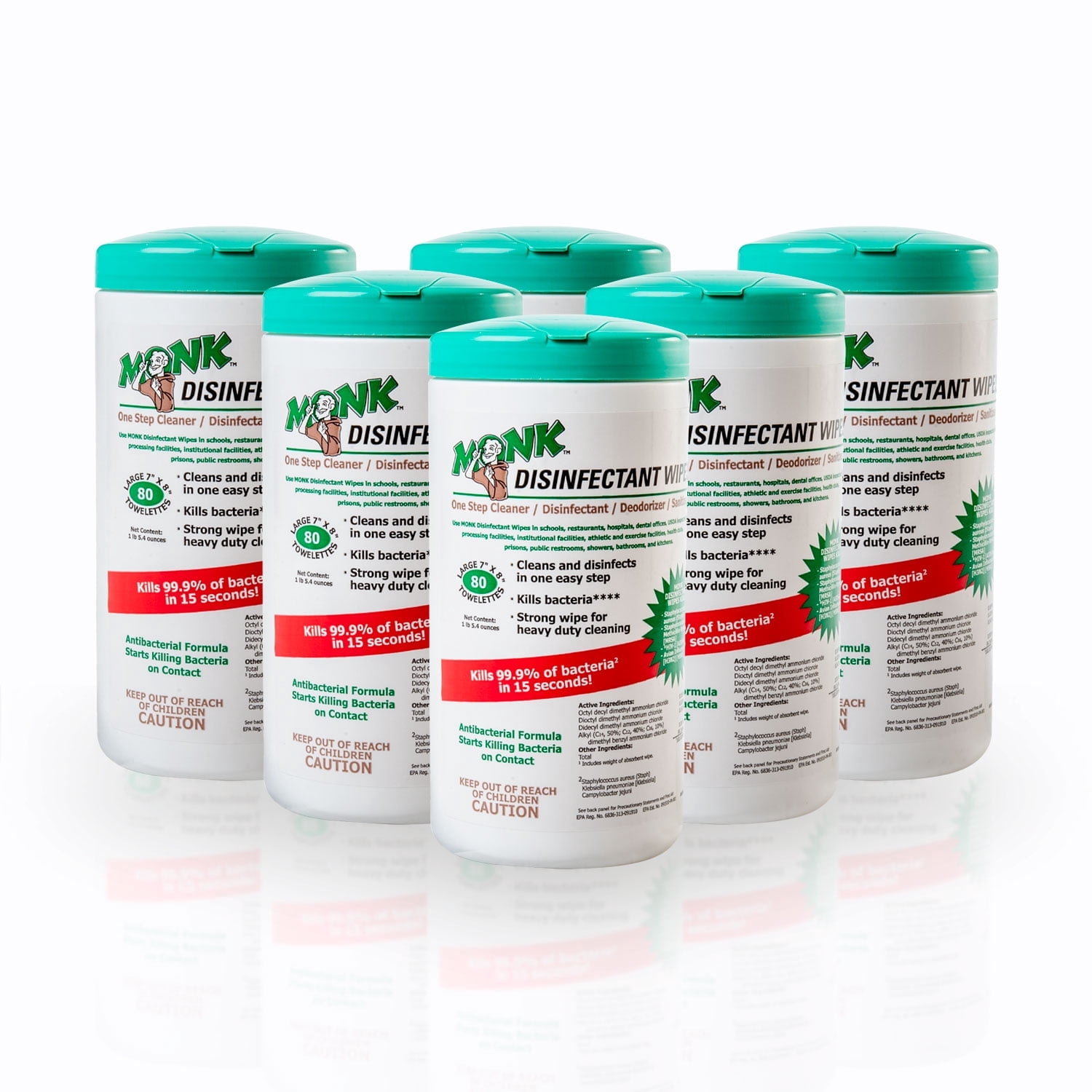 Monk Disinfectant Wipe - 80 ct.