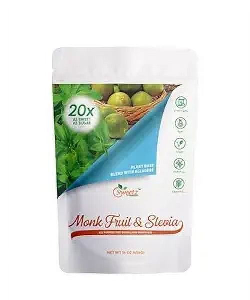 Monk FruitStevia & Allulose All Purpose Sweetener 20X Sugar