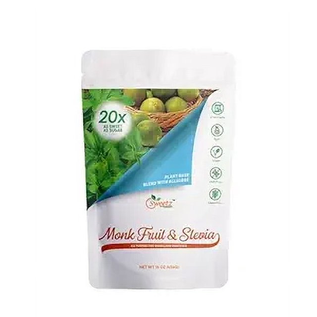 Monk FruitStevia & Allulose All Purpose Sweetener 20X Sugar