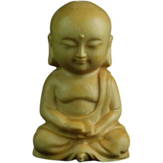 Monk Statues Meditating Posture Decorative Vivid Shape Buddha Figurine for Table 5