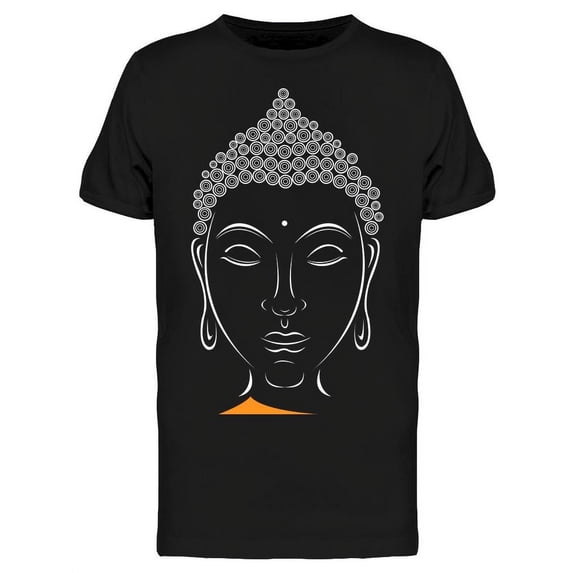 Monk With Mole Between Eyes T-Shirt Men -Image by Shutterstock, Male Large