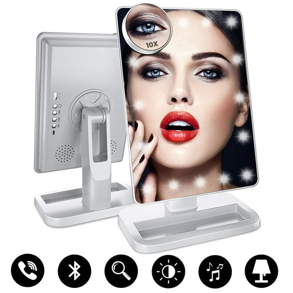 Smart Vanity Mirror Lights And Bluetooth Speakers