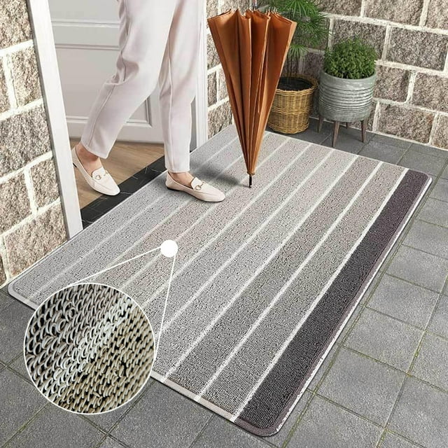 Monkemon Outdoor Mat,Dirt Trapping Front Door Mat,Durable Waterproof