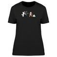 thumbnail image 1 of Monkey And Dog Snowball Fight T-Shirt Women -Image by Shutterstock, Female Medium, 1 of 2
