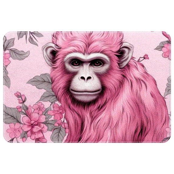 Monkey Area Rugs: Polyester Non-Slip Machine Washable Floor Carpet Office Rug