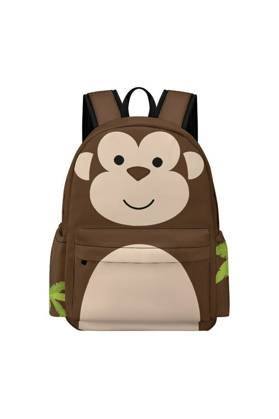 Monkey Backpack 17 Inch Cartoon Monkey Backpack Large Capacity Daily Commuter