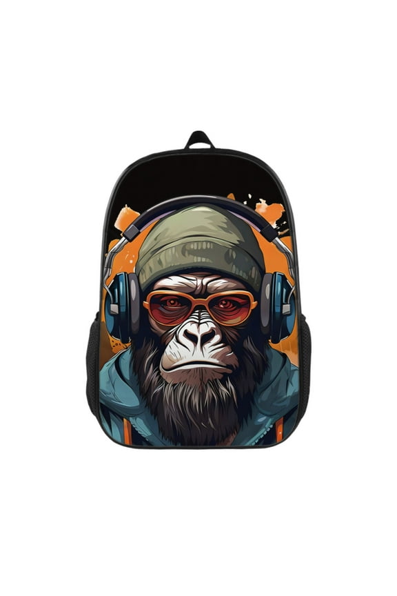 Monkey Backpack 17 Inch Large Capacity Casual Daily Commuter Backpack