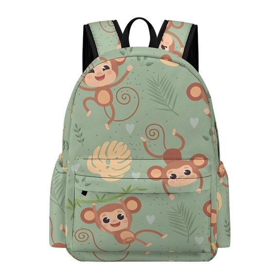 Monkey Backpack 17 Inch Monkey Schoolbag Travel Cartoon Backpacks