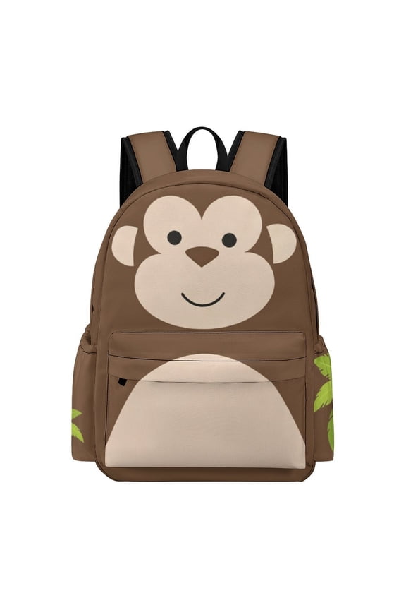 Monkey Backpack for Men Women Teenager 17 Inch Monkey Bookbag Travel Cartoon Backpacks