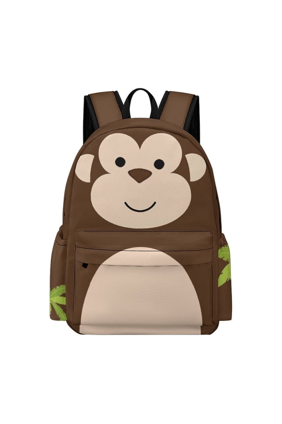 Monkey Backpack for Men Women Teenager 17 Inch Monkey Schoolbag Travel Cartoon Backpacks