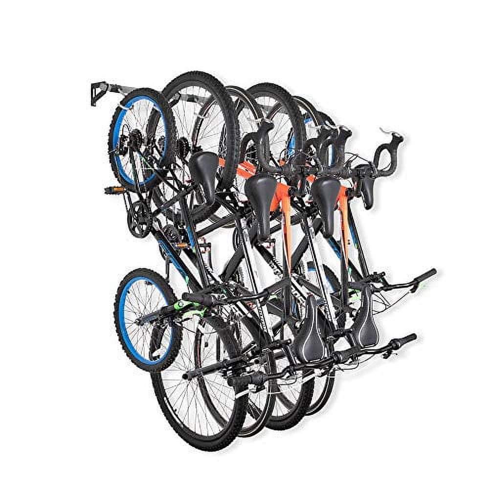 Monkey Bars Wall Bike Rack 2.0 - Stores 3 Bikes - Heavy Duty Bike Wall ...