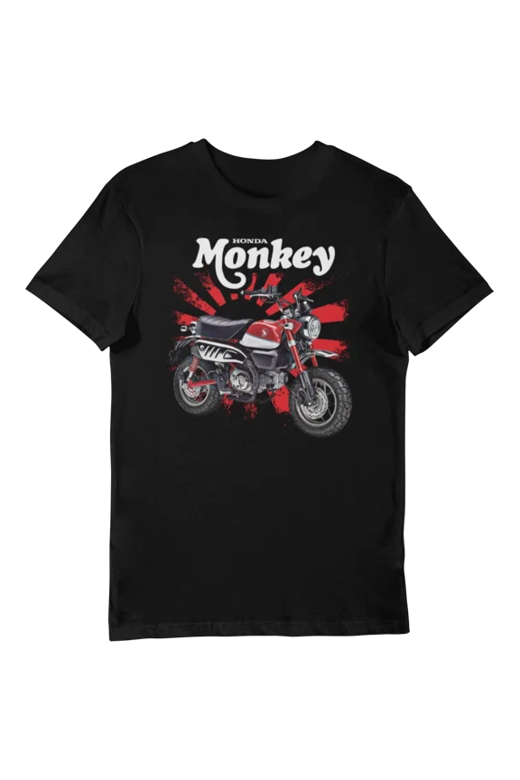 Monkey Bike (red) Rising Sun UNISEX Short Sleeve T-Shirt | eBay