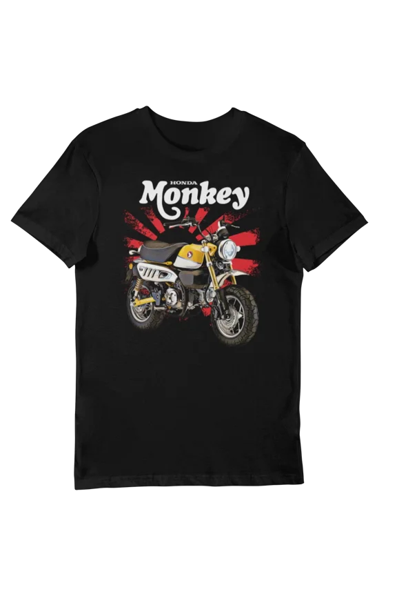 Monkey Bike (yellow) Rising Sun UNISEX Short Sleeve T-Shirt | eBay