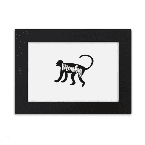 Monkey Black And White Animal Desktop Photo Frame Ornaments Picture Art Painting