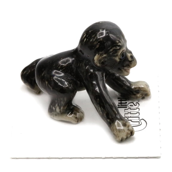 Monkey - Bonobo Baby "Harmony - miniature porcelain figurine