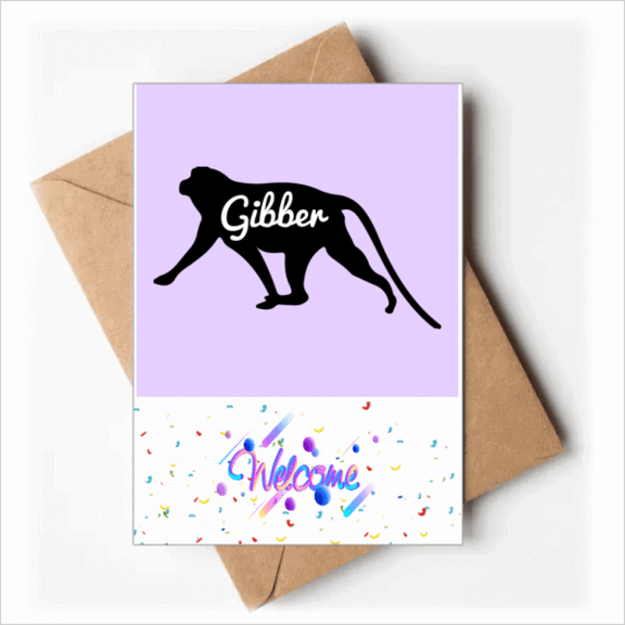 Monkey Braying Yawp Welcome Back Greeting Cards Envelopes Blank