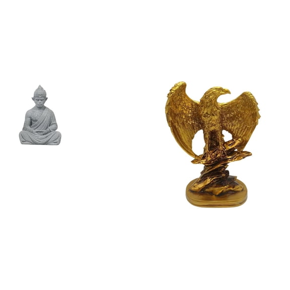Monkey Buddha Statue Miniature Figurine Sandstone Base for Desk Hotel Backyard Decoration
