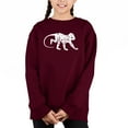 thumbnail image 1 of Monkey Business - Girl's Word Art Crewneck Sweatshirt, 1 of 3
