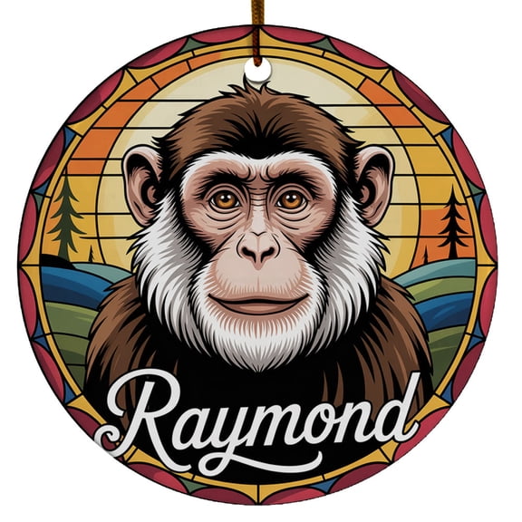 Monkey Christmas Ornament Gifts for Men Women Animal Lovers Owners, Monkey Christmas Ornament 2025, Customized Monkey Christmas Ornaments with Name
