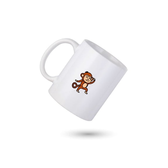 Monkey Coffee Mug, Dancing Monkey Pernalized Mug, Monkey Coffee Cup, Monkey Mug, Gift Him, Gift Her, Co-worker Gift.