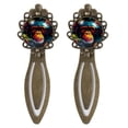 thumbnail image 1 of Monkey Copper-Colored Lace Bookmarks Set of 2 - Stainless Steel Book Markers for Reading Enthusiasts, 1 of 5