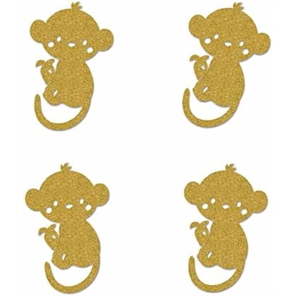 Monkey Cut-outs, 12-Pack Table Topper Double-sided Birthday Baby Shower Party Decorations