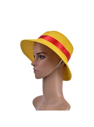 ONE PIECE Luffy Ace Straw Hat Anime Character Cosplay Props Cowboy Hat  Straw Hat Sunscreen Sun Hat Flat Cap Cartoon Costume Gift