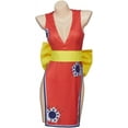 thumbnail image 1 of Monkey D Luffy Sexy Red Dress Luffy Wano Dress Kimono Robe Dress Outfit for Teen Women Female Adult, 1 of 7