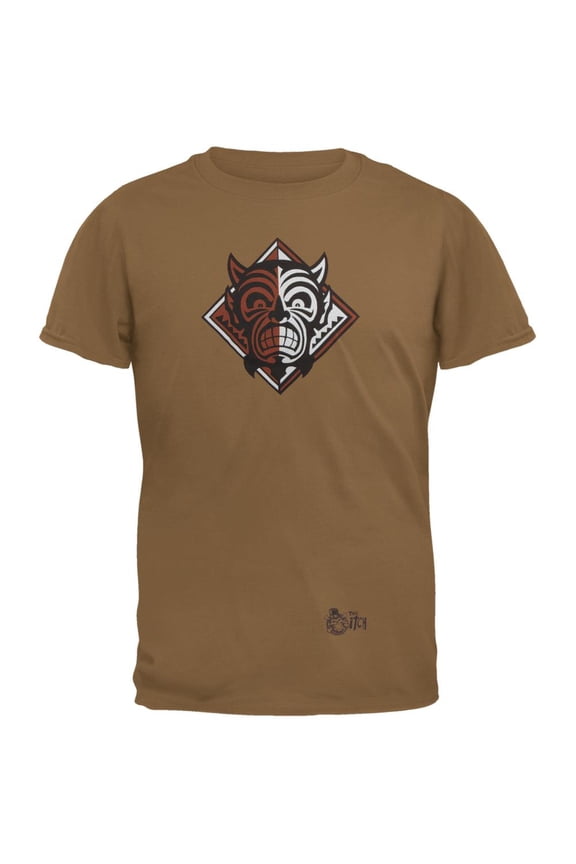 Monkey Demon Logo Tan Adult T-Shirt - Medium