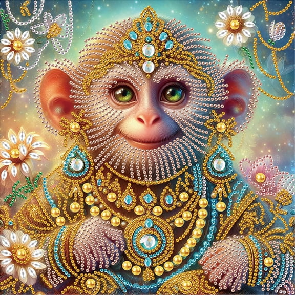 Monkey Diamond Art Painting Kit