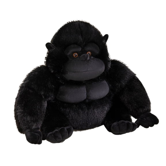 Monkey Doll Plush Toy Wild Zoo Animal Black Gorilla Fuzzy Soft Plushie Birthday Gifts Decor