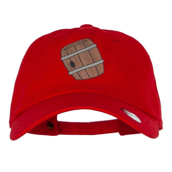 Monkey Donkey Barrels Heat Transfer Washed Cap - Red OSFM