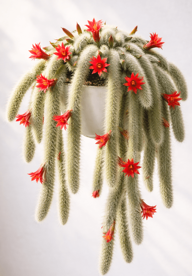Monkey Double Tail Cactus Live Plant for Planting, Rare Trailing Cactus Succulent Plant for Indoor Outdoor in 2 Inch Pot