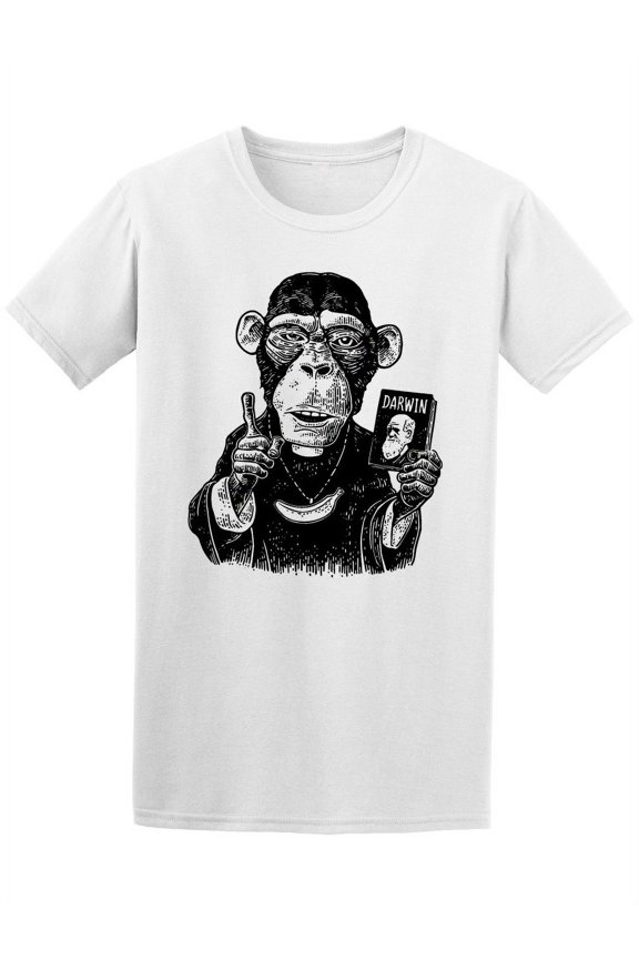 Monkey Dressed In A Cassock T-Shirt Men -Image by Shutterstock, Male Medium