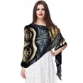 thumbnail image 1 of Monkey Elegant Chiffon Silk Scarf for Women - Lightweight Breathable Shawl Wrap - 180x73 cm, 1 of 6