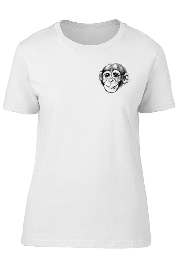 Monkey Face T-Shirt Men -Image by Shutterstock, Male Medium