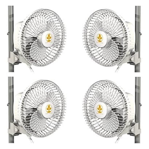 Monkey Fan 16W Fits 0.63" - 0.83" Inch Grow Tent Poles - 4 Pack