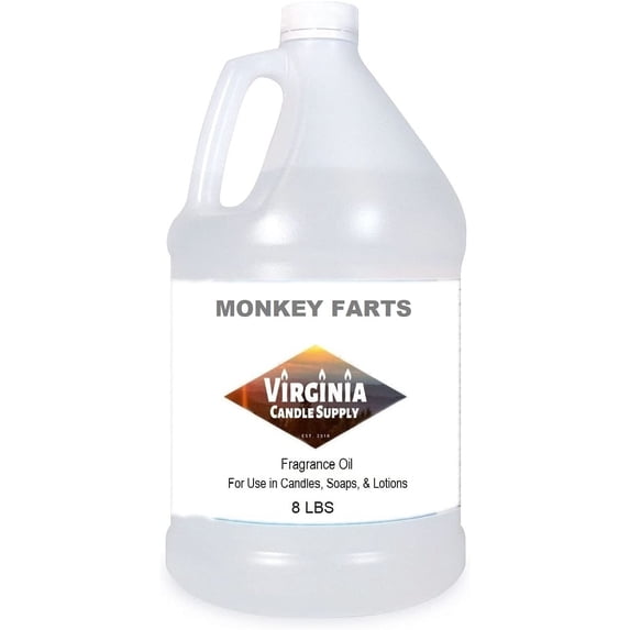 Monkey Farts Fragrance Oil 8 LB Bottle for Candle Making, Soap Making, Tart Making, Room Sprays, Lotions, Car Fresheners, Slime, Bath Bombs, Warmers