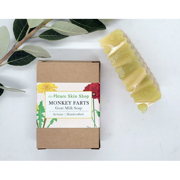 Monkey Farts Goat Milk Natural Soap, Cold Process