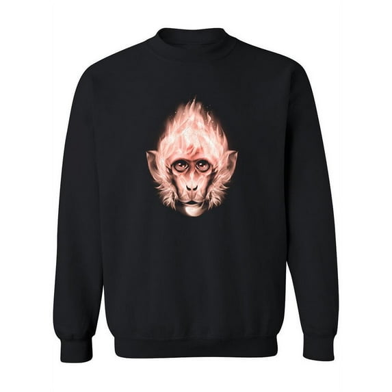 Monkey Fiery Head Sweatshirt Women -Image by Shutterstock, Female Small