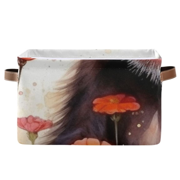 Monkey Flowers Storage Bins Baskets With Handles Storage Box Clothes Organizer Organization Toys