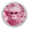 thumbnail image 1 of Monkey Fluorescent Drawer Pulls with Screws - Round 4-Pack, Glow-in-the-Dark Knobs for Cabinets, Wardrobes, and Dressers - Dresser and Kitchen Hardware, 1 of 6