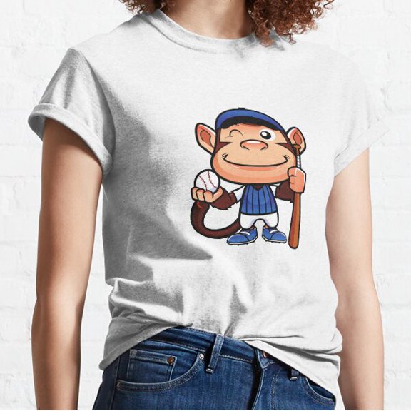 Monkey For Baseball Fans Classic T-shirt