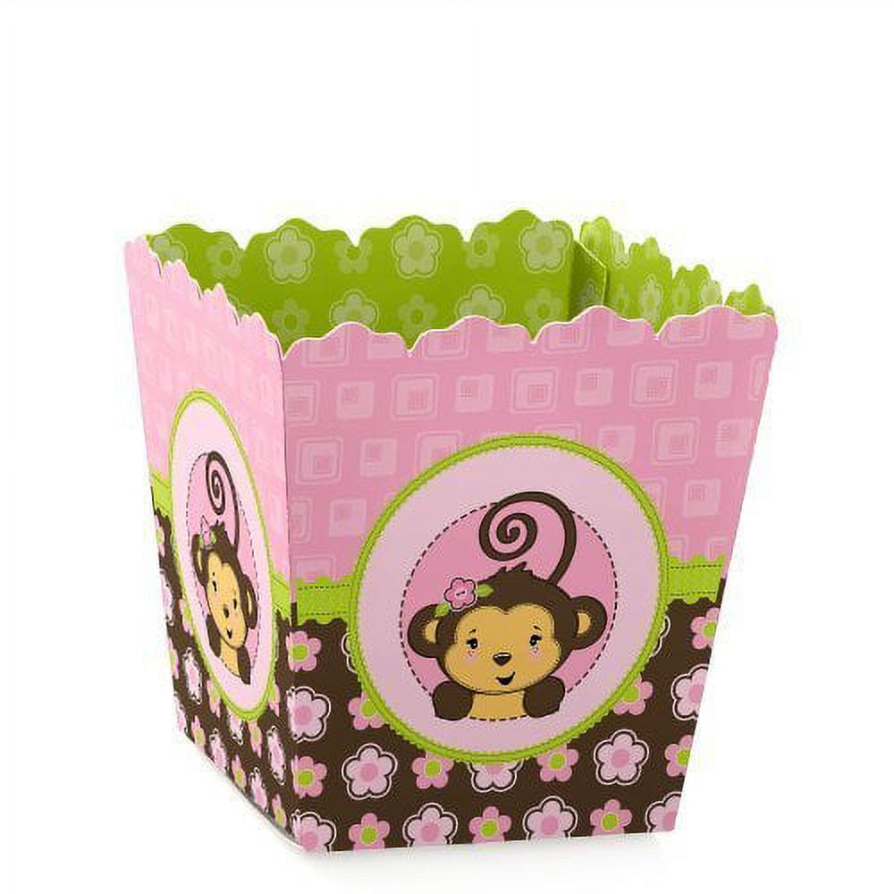 Monkey Girl - Party Mini Favor Boxes - Baby Shower or Birthday Party ...