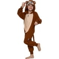 thumbnail image 1 of Monkey Gorilla Animal Costume Unisex Adult Plush One Piece Cosplay by Silver Lilly, 1 of 6