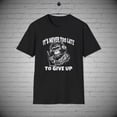 thumbnail image 1 of Monkey Graphic t-shirt, Sarcastic Monkey tee, Never to Late to Give Up tee, 1 of 1