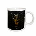 thumbnail image 1 of 3drose, Monkey Hanging from Sign of the Monkey, Circle and Stars Background, 11oz Mug, 1 of 6