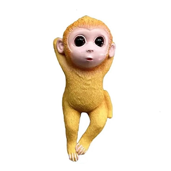 Monkey Hanging PotsDecorsAn1ma1Figurines Planter Pots Hangers Monkey Sculpture