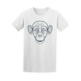 thumbnail image 1 of Monkey Head Funny Doodle T-Shirt Men -Image by Shutterstock, Male Medium, 1 of 2