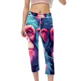 thumbnail image 1 of Monkey High Waist Capris Gym Pants Leggings for Women - Not See-Through Printed Gym Leggings, Suitable for Running, Fitness, Yoga for Women, 1 of 6